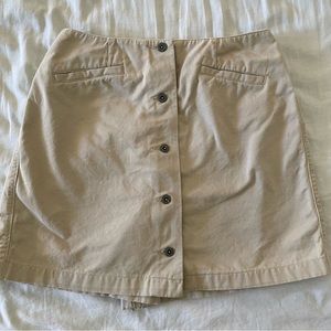 VINTAGE LIZSPORT LIGHT BROWN MIDI SKIRT/SHORTS